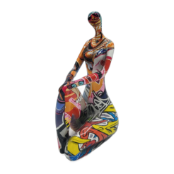 “Street Art” Vrouw (knie omhoog) versie 1