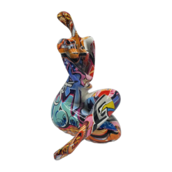 “Street Art” Woman (leg left-over-right) version 1