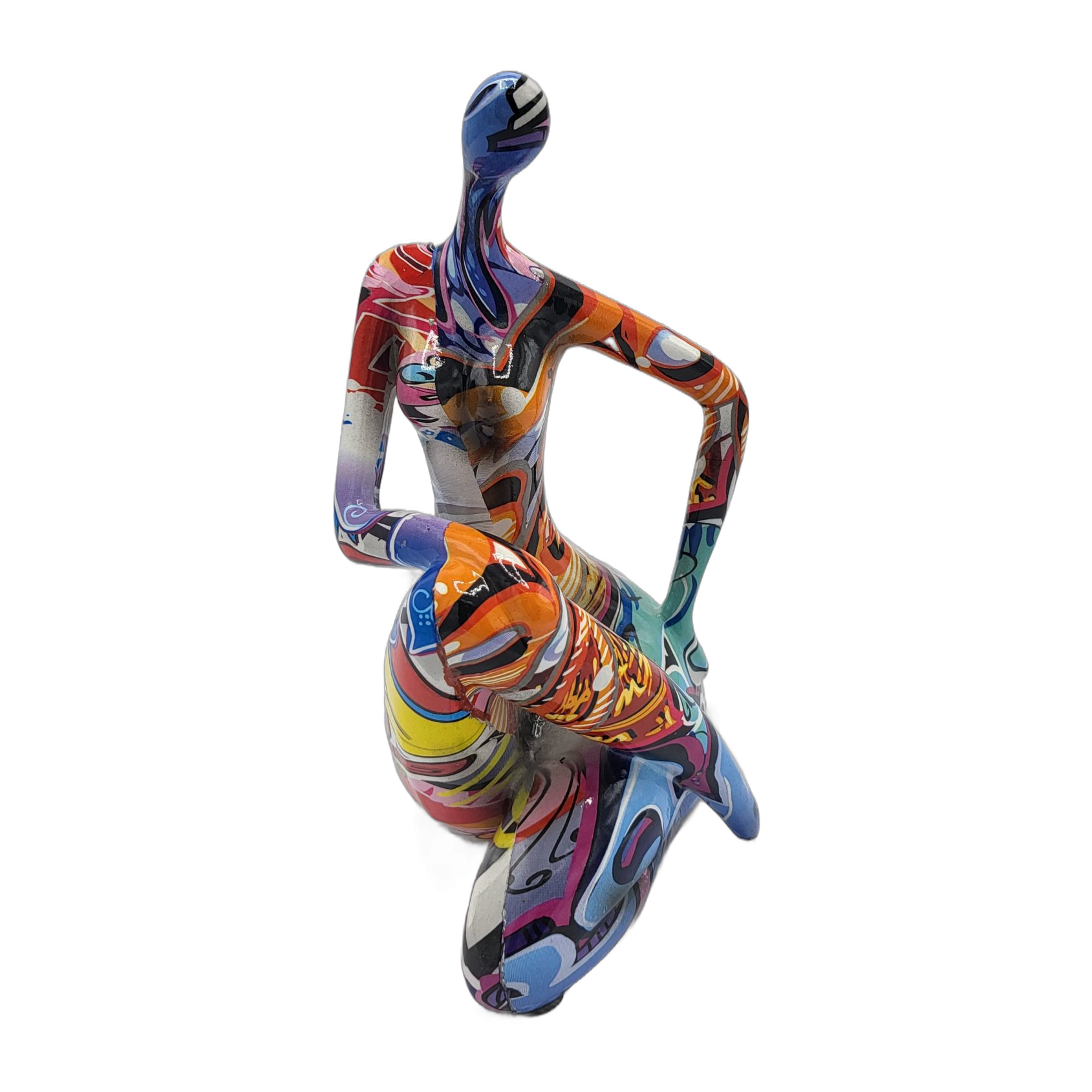 “Street Art” Woman (leg right-over-left) version 2