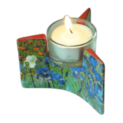 Tealight holder “Irises” van Gogh
