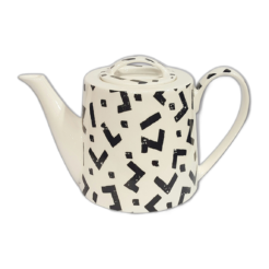 Teapot black/white