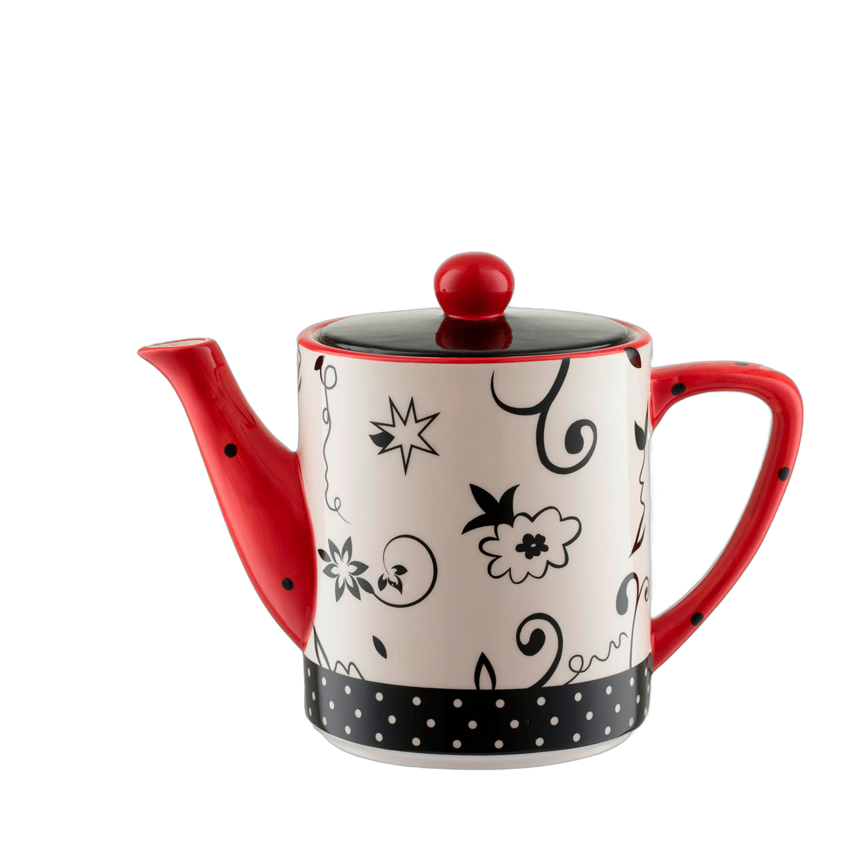 Teapot Retro Red
