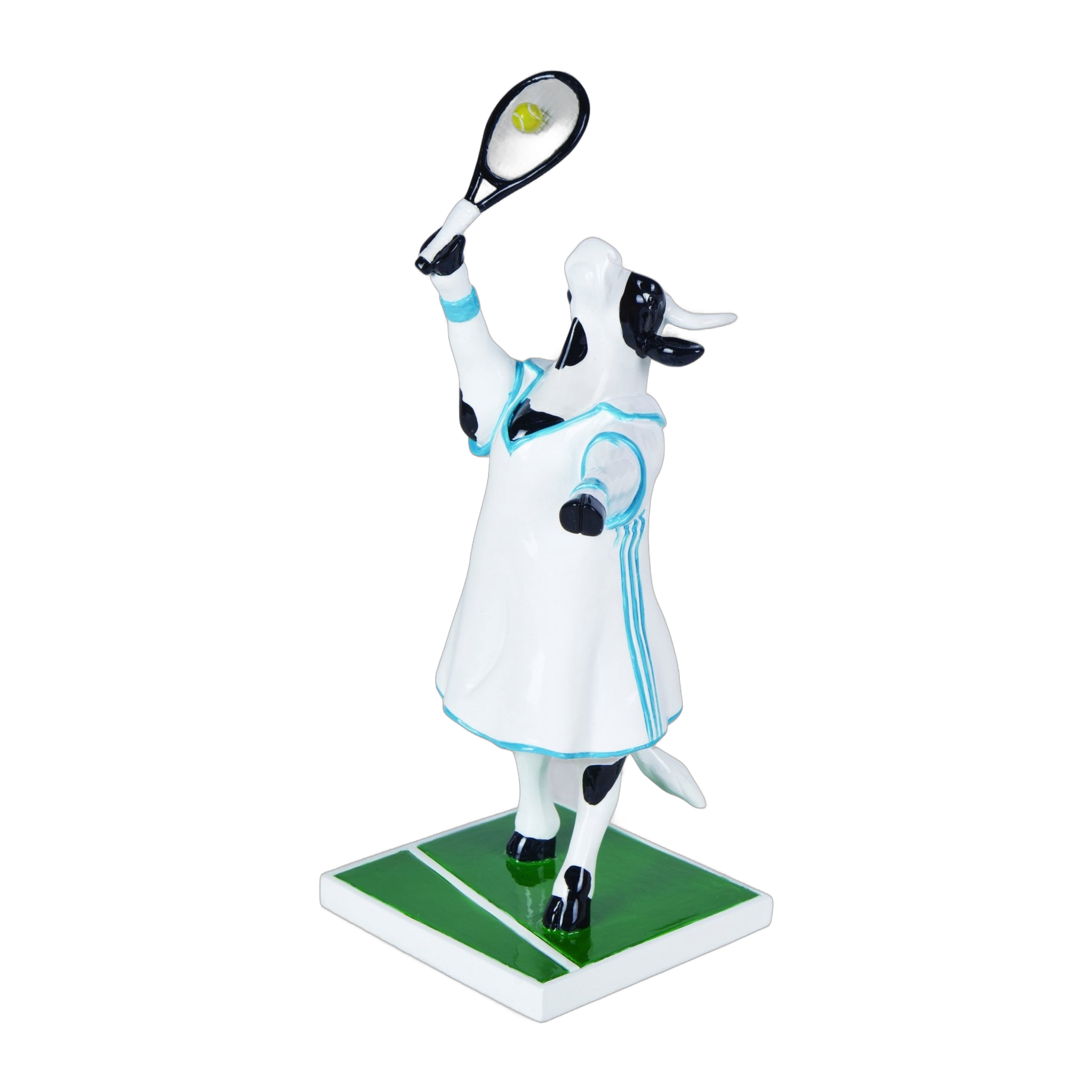 CowParade - Tennis Cow (medium resin)