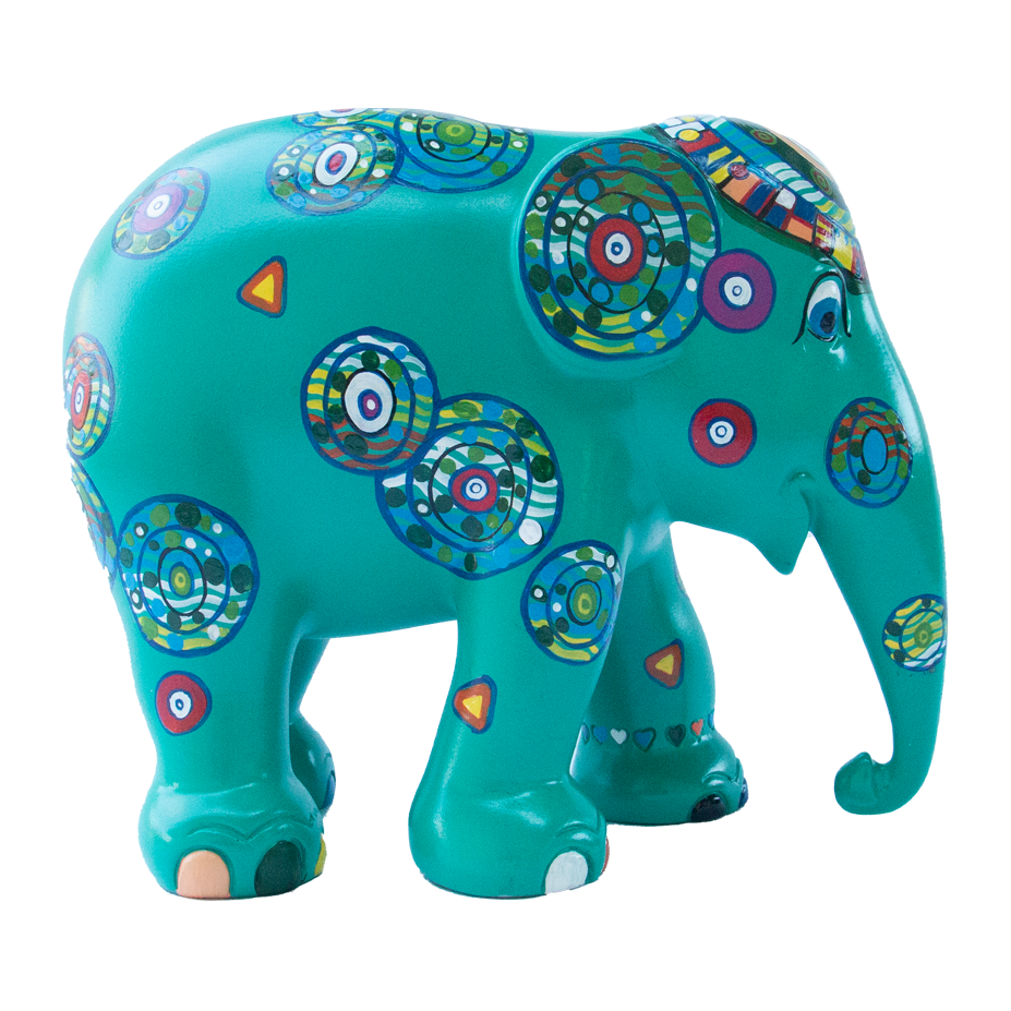 Elephant Parade - Walking Trough Green Town 15cm