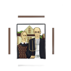 Wood – American Gothic PVC Magnet