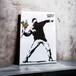 Banksy koelkastmagneet 78 x 53 mm – The Flowerthrower